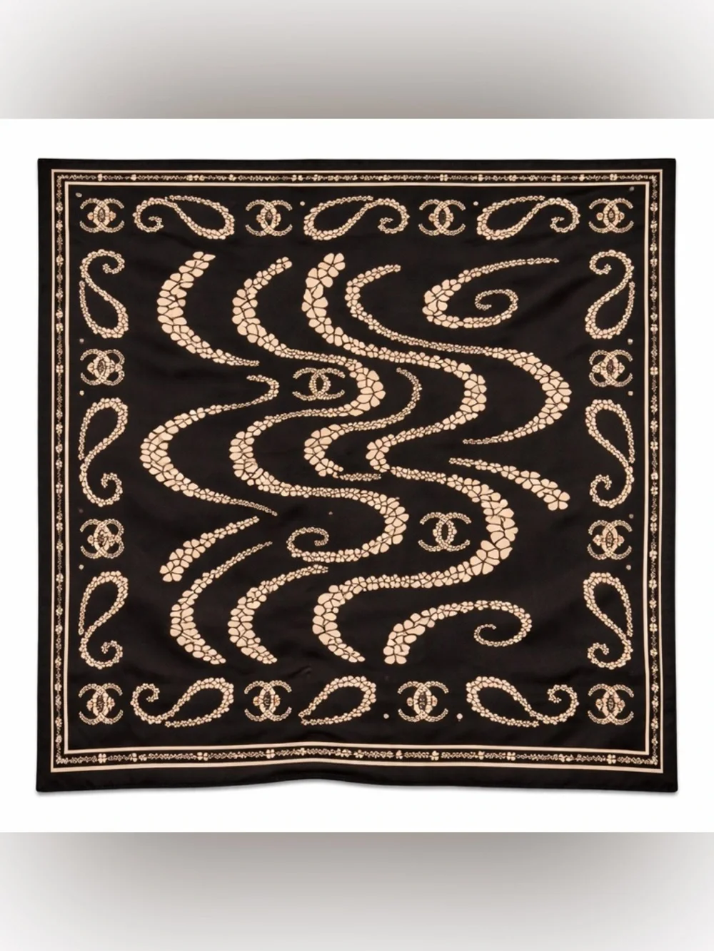 Chanel luxury vibes silky scarf 35x35‼️LAST ONE LEFT
